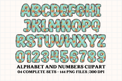 Summer Alphabet clipart, summer letters doodle Product Image 5