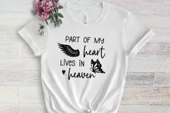 Part of my heart lives in heaven svg Product Image 4
