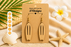 Summer Earrings Laser Cut SVG Product Image 1