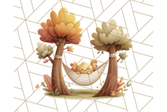 Woodland Forest Scene PNG Clipart, Fall Nature Elements Product Image 3