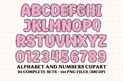 Easter Day Alphabet png clipart, easter day letters doodle Product Image 5