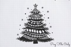 Black White Plaid Christmas PNG Product Image 1