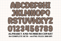 Christmas Alphabet png clipart, christmas letters doodle Product Image 5