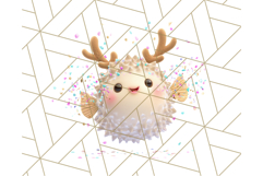 3D Under the Sea Christmas Clipart, Ocean Christmas PNG Product Image 3