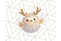 3D Under the Sea Christmas Clipart, Ocean Christmas PNG Product Image 3