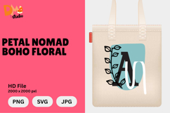 Petal Nomad Boho Floral Monogram Product Image 1