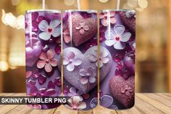 3D Valentine&#039;s Day Tumbler Design | Sublimation Wrap 20 Oz Product Image 1