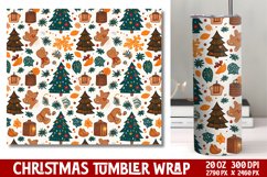 Christmas Tumbler Wrap Sublimation Product Image 1