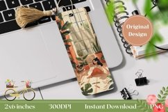 Floral Bookmark Sublimation, Printable Bookmark Design Product Image 1