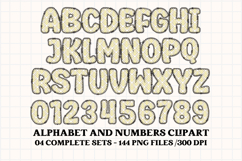 Black and Gold Alphabet png clipart, gold letters doodle Product Image 5