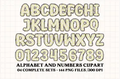 Black and Gold Alphabet png clipart, gold letters doodle Product Image 5