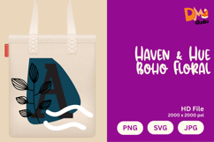 Haven &amp; Hue Boho Floral Monogram Product Image 1