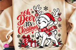 Oh Deer It’s Christmas PNG, Oh Deer It’s Christmas PNG Product Image 2