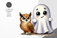 Halloween clipart, Ghost clipart, Autumn clipart Product Image 1