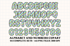 Monsters Alphabet png clipart, cute monster letters doodle Product Image 5