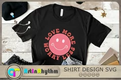 Love More Worry Less Svg, Love Svg, Smiley Face Svg Product Image 3