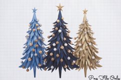 Winter Christmas Tree Sublimation PNG Product Image 1