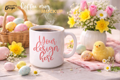 Easter Coffee Mug Mockup PNG | JPG Product Image 1