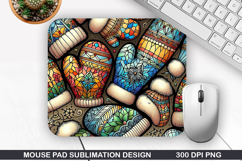 Mouse Pad Sublimation, Christmas Mouse Pad PNG Design Product Image 1