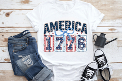 America 1776 PNG T-Shirt|4th of July PNG Sublimation Design Product Image 6