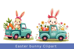 Watercolour Easter bunny Clipart bundle Product Image 4