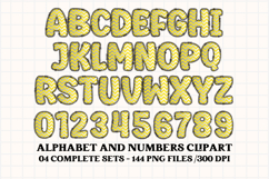 Chevron Patch Alphabet &amp; Numbers PNG Clipart Product Image 5