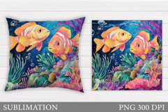 Fish Pillow Sublimation. Fish Sublimation Product Image 1