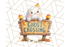 Pastel Halloween Town PNG Clipart, Spooky Shops &amp; Homes Png Product Image 3