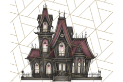 Gothic Halloween Clipart Dark Aesthetic PNG, Halloween Png Product Image 3