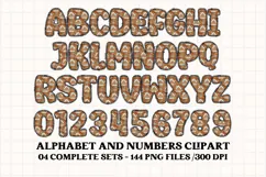 Christmas Alphabet png clipart, christmas doodle letters Product Image 5