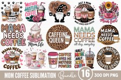 Mom Coffee Sublimation Bundle PNG Product Image 1
