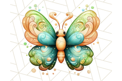 Jewel Toned Butterfly PNG Clipart, Vibrant Butterflies Product Image 3