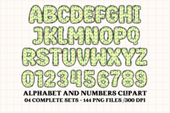 Unicorn Alphabet png clipart, unicorn letters doodle Product Image 5