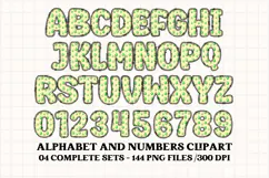 Unicorn Alphabet png clipart, unicorn letters doodle Product Image 5