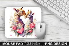 Giraffes Sublimation - Mouse Pad Sublimation Design Product Image 1
