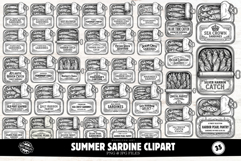 Summer Sardine Clipart Product Image 1