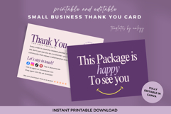 Editable Thank You Card Template for Small Business | Canva Product Image 1