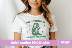 Vintage Funny Sarcastic Coquette Otter PNG DTF Product Image 2