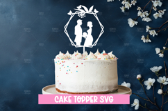 Wedding cake topper, Paper Cut, Wedding SVG Product Image 1