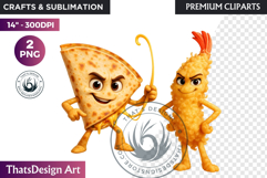 Fantasy Junk Food Characters RPG Clipart Sweets PNG Graphics Product Image 1