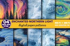 Enchanted Northern Light Backgrounds PNG Product Image 1