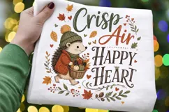 Crisp Air Happy Heart PNG Sublimation Design - Cute Fall Product Image 4
