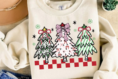 Christmas Tree Trio Sublimation, Christmas Png Product Image 2