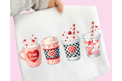Valentine's Day Coffee Drinks PNG, Valentines Day Coffee PNG Product Image 5