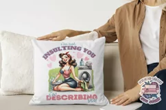 Pin Up Girl Sublimation Design Sarcastic Quote Tshirt PNG Product Image 3