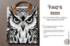 Owl Stamp Digital Papers, Birds Pattern Product Image 2