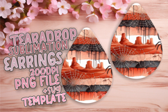 Dynamic Teardrop Design for Earrings , Halloween Product Image 1
