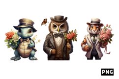 Romatic Gentleman Animal clipart Product Image 1