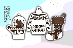 christmas mitten svg, christmas sweater svg, christmas sock Product Image 6
