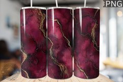 Burgundy Alcohol Ink Tumbler Wrap - High Quality 300 Dpi Product Image 1